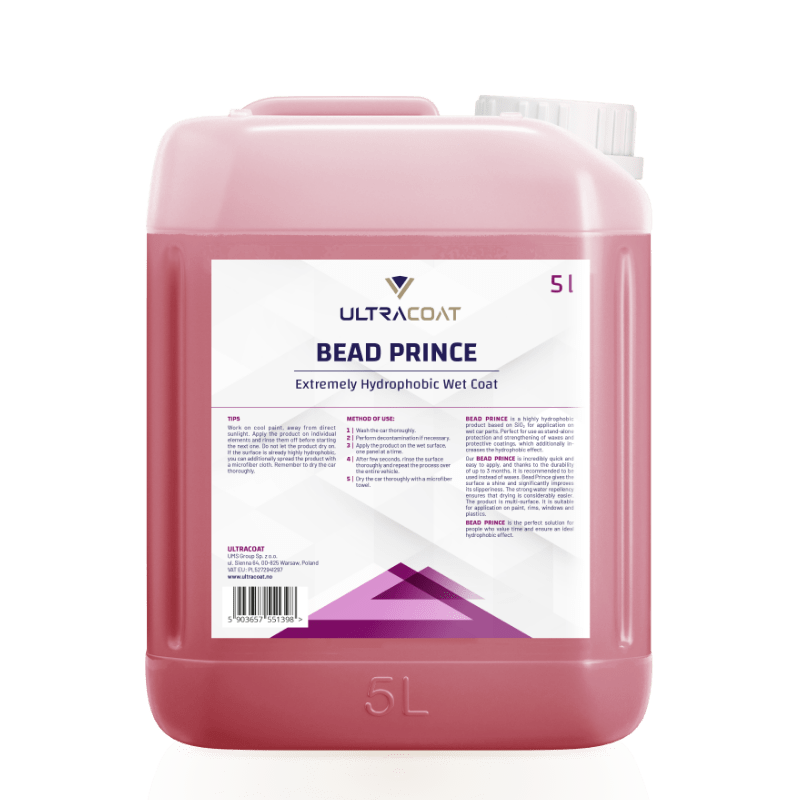 Ultracoat Bead Prince – Extremely Hydrophobic Wet Coat 5L