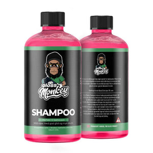 Gloss Monkey Shampoo front og bak